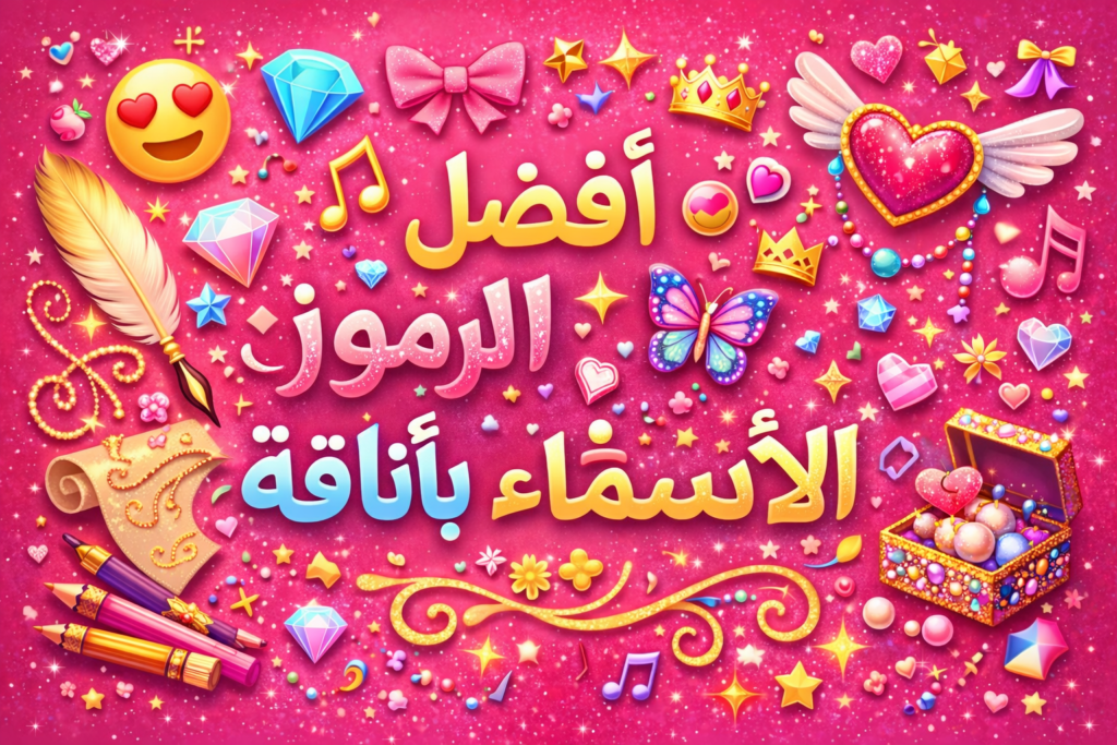 أفضل الرموز لتزيين الأسماء بأناقة